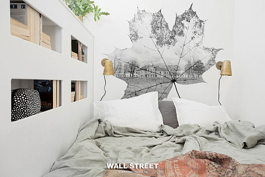 Фотообои в интерьере артикул Grayscale 2, ОТТЕНКИ СЕРОГО / GRAYSCALE, Wall street