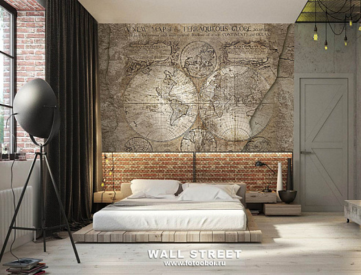 Фотообои в интерьере артикул podLOFT 11, podLOFT, Wall street