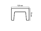 Артикул Брус 120X75X2000, Серый Кипарис, Архитектурный брус, Cosca в текстуре, фото 2