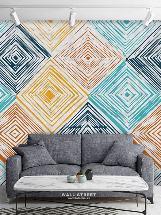 Фотообои в интерьере артикул Geometry 25, GEOMETRY, Wall street Фотообои в интерьере артикул Geometry 25, GEOMETRY, Wall street