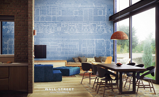 Фотообои в интерьере артикул Induction 20, INDUCTION, Wall street Фотообои в интерьере артикул Induction 20, INDUCTION, Wall street